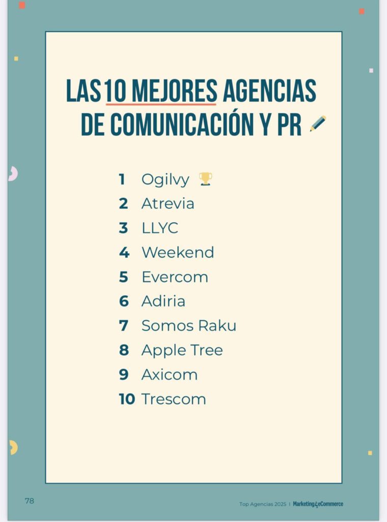 mejores agencias de comunicación y pr 2025