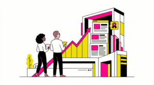 Ilustración de estrategia de gabinete de prensa para scaleups y empresas digitales en fase de crecimiento.